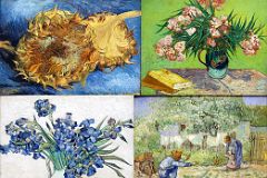 Top Met Paintings After 1860 17 Vincent van Gogh Sunflowers, Oleanders, Irises, First Steps after Millet.jpg